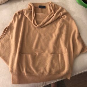 Velvet Tan Cashmere Poncho